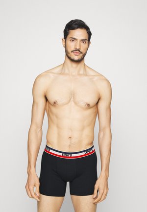 MEN LOGO BOXER BRIEF 2 PACK - Kelnaitės - black