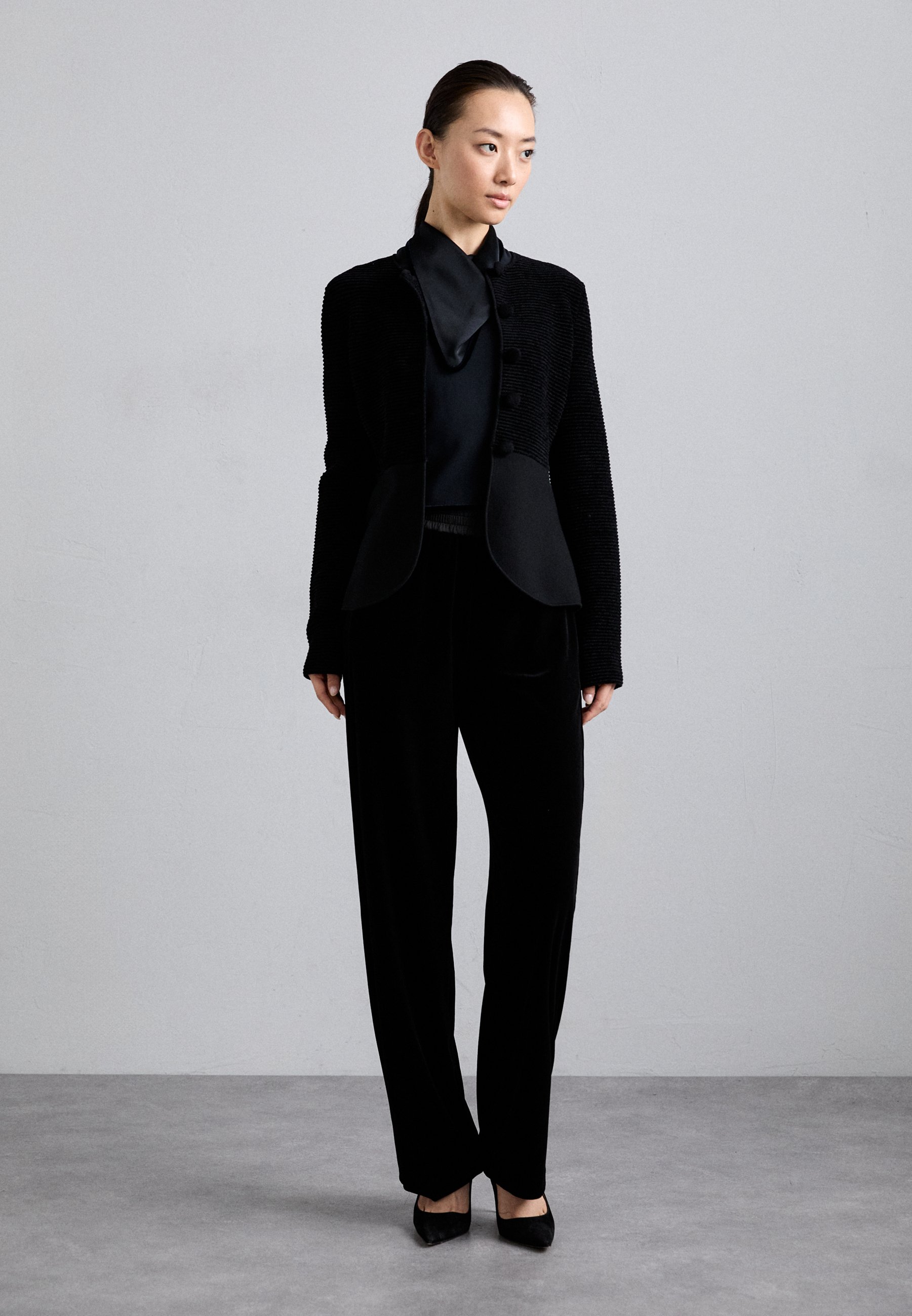 Emporio Armani PANTALONI - Trousers - nero/black - Zalando.co.uk