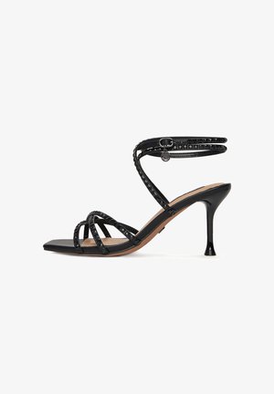 Nine West, NINE WEST SANDALS WOMEN'S BLACK SM237-011A - Højhælede sandaletter / Højhælede sandaler - black
