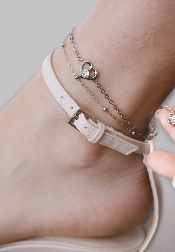 HEART - Fußkettchen - silberfarben