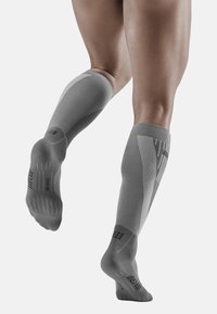 CEP COLD WEATHER COMPRESSION SOCKS RUNNING KNEE HIGH MEN - MADE IN GERMANY - Sportsokken - grey