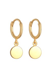 Elli HOOPS SMILING FACE - Øreringe - gold-coloured