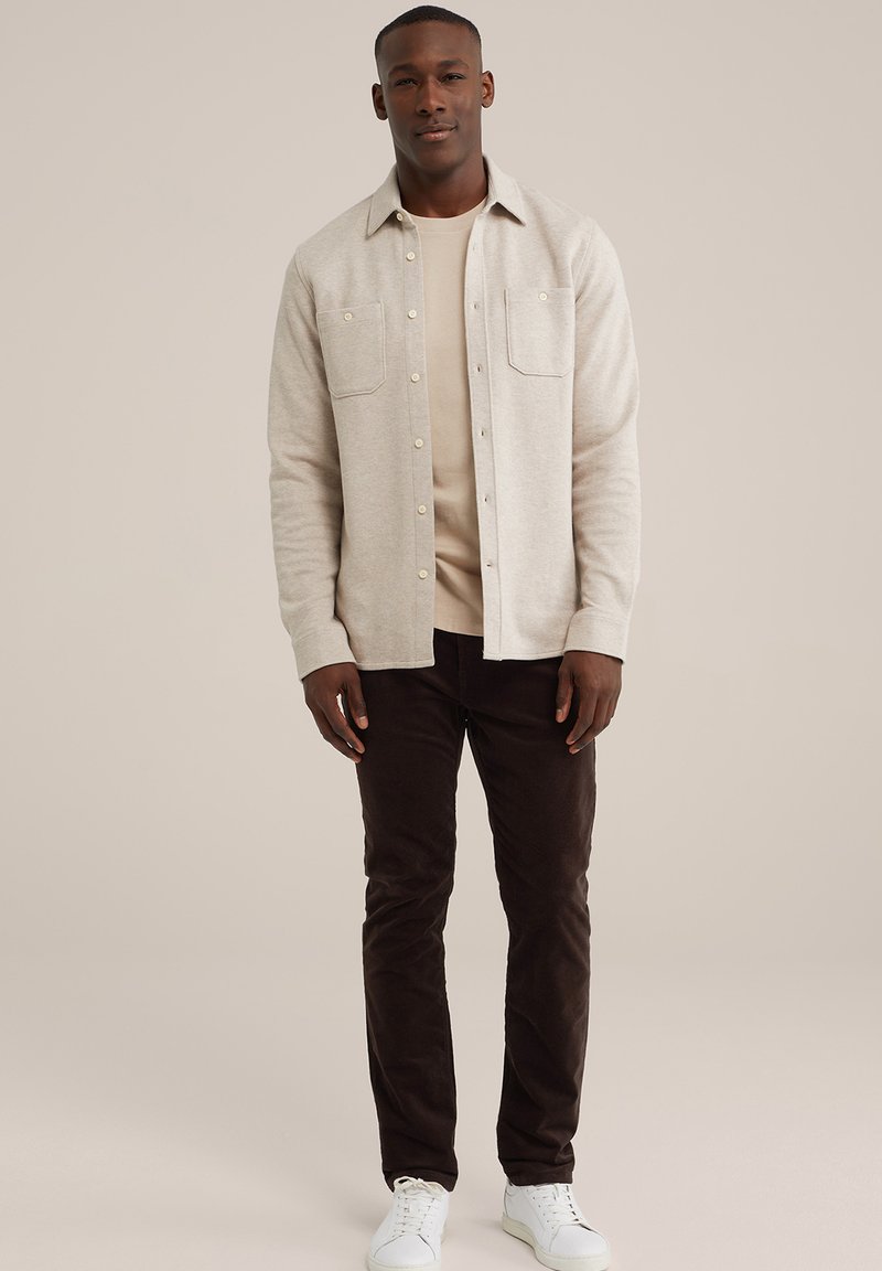 WE Fashion Broek donkerbruin