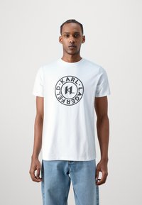 KARL LAGERFELD CREWNECK - T-shirt con stampa - white