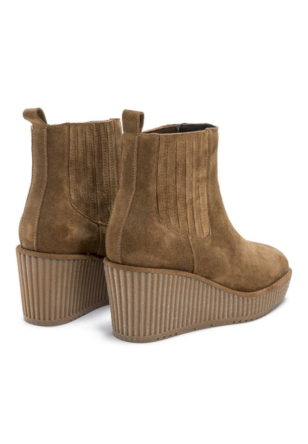 Alma en Pena Botines de cuña - camel - Zalando.es