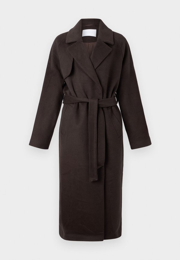 LUNA - Classic coat - turkish coffee3