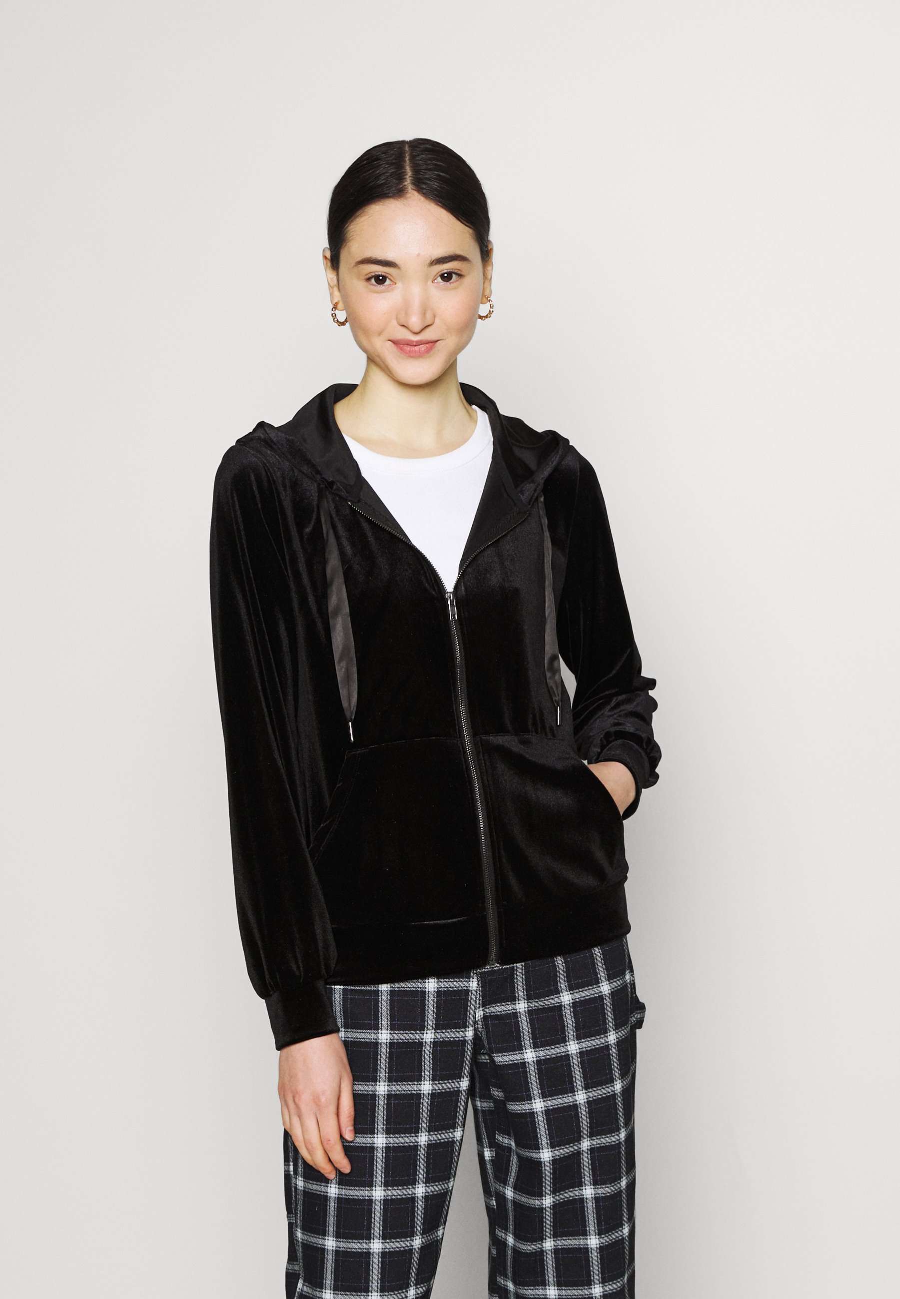 Women VIVELVETTA ZIP HOODIE - Zip-up sweatshirt Women VIVELVETTA ZIP HOODIE - Zip-up sweatshirt