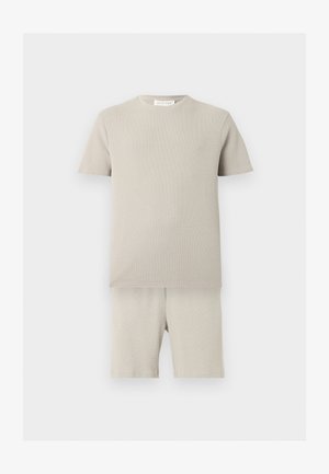 Pier One, SHORT SLEEVES + SHORTS WAFFLE SET - Shorts - grey