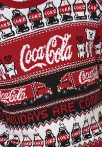 Only & Sons ONSXMAS COLA CREW UNISEX - Svetrík - pompeian red