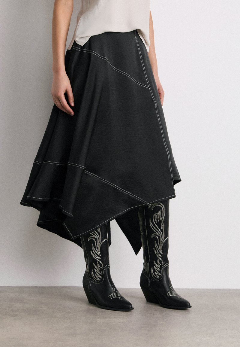 AllSaints AGNES SKIRT - Jupe trap?�ze - black/noir - ZALANDO.FR