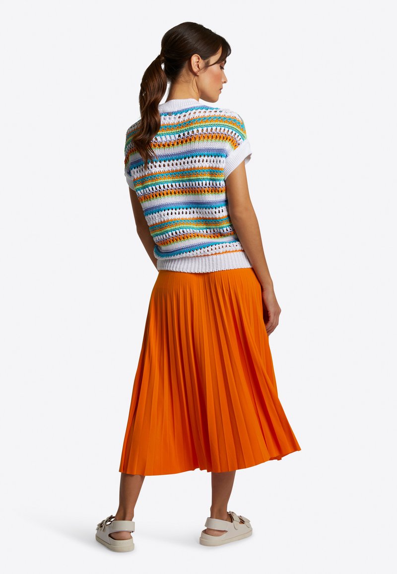 Jupe Talbots à Carreaux – Jaune, Orange, Vert, Doublée Coton, Femme Taille 10, Excellent état