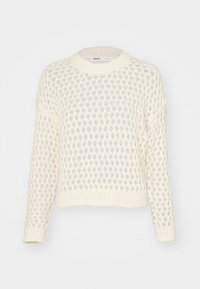 ONLY ONLBILLIE LIFE SHORT O NECK - Strickpullover - whitecap gray