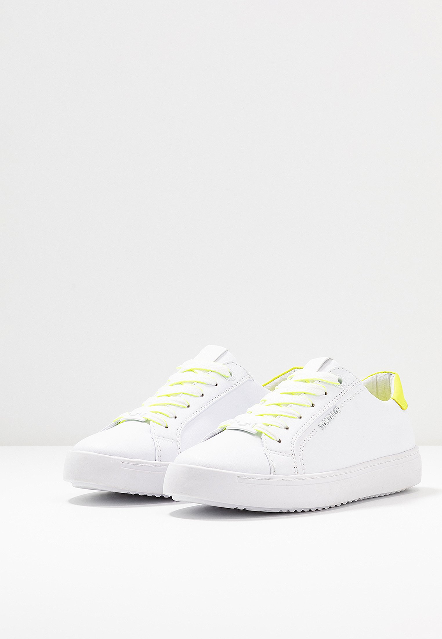 TOM TAILOR Joggesko whiteneon yellowhvit Zalando.no TOM TAILOR Joggesko whiteneon yellowhvit Zalando.no