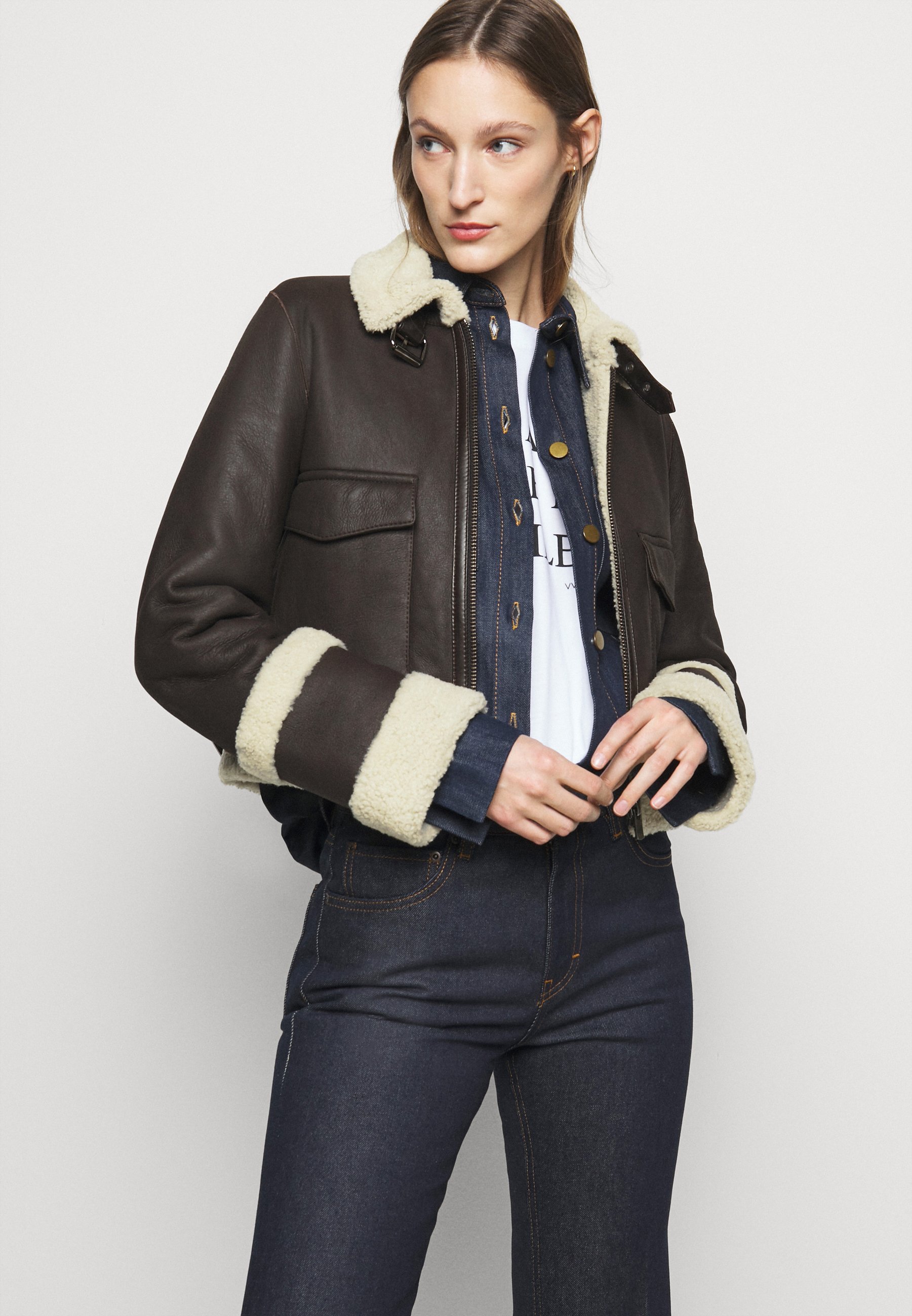 aviator jacket cropped