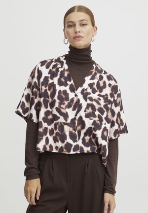 ICHI ICHI IHISSA SH - Overhemdblouse - natural leo print