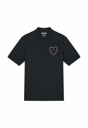 AMOUR EMBROIDERY UNISEX  - Polokošeľa - black