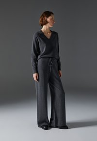 Zign Studio Trousers - mottled dark grey