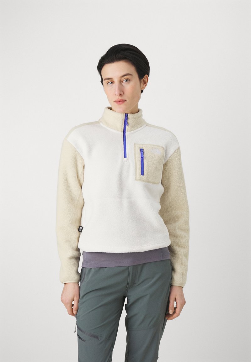 The North Face - YUMIORI ¼ ZIP - Vesta od flisa - white dune/gravel, Povećaj