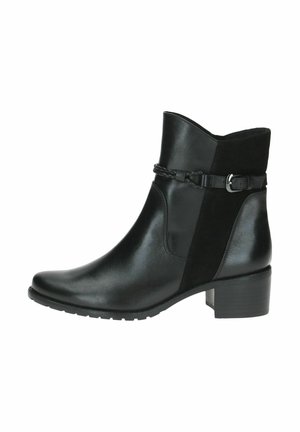 Caprice Cowboy/biker ankle boot - black comb