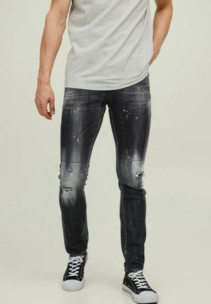 GLENN LUCA - Slim fit jeans - black denim