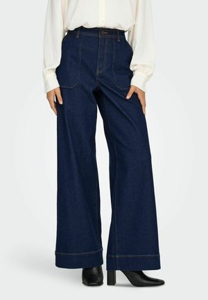 JDYVANNII - Wide Leg - dark blue denim