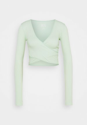 SEAMLESS BALET WRAP - Maglietta a manica lunga - sage