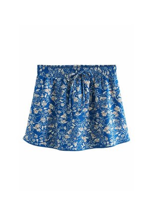 ELASTICATED WAIST SUMMER - REGULAR FIT - Gonna a campana - blue floral print