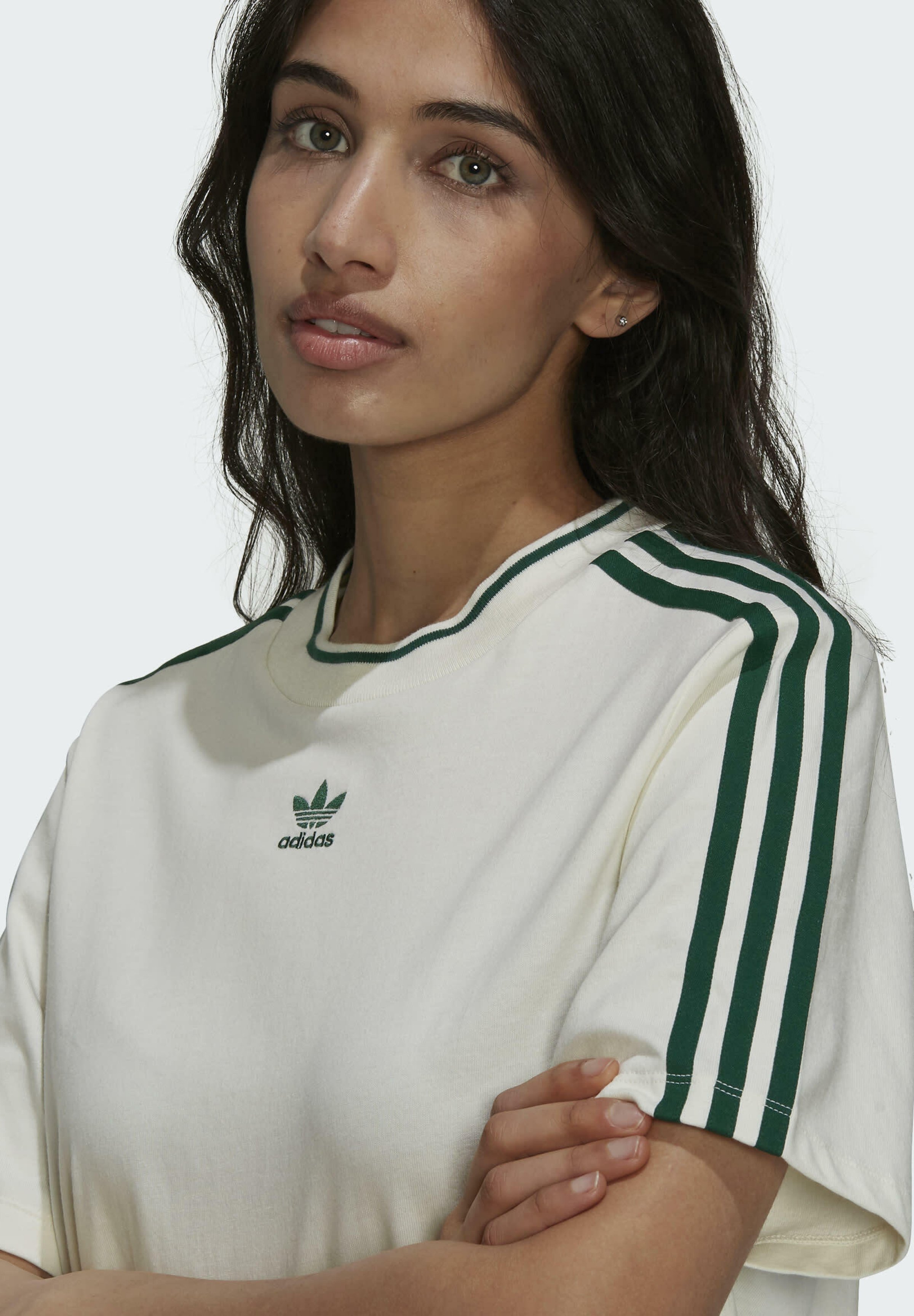 adidas t shirt dress white