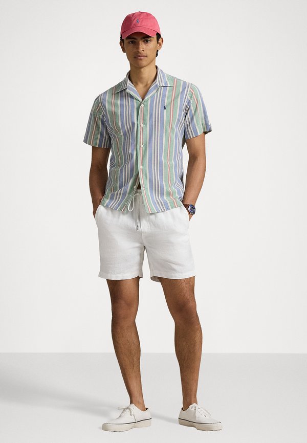 CLASSIC FIT STRIPED CHAMBRAY CAMP SHIRT - Shirt4