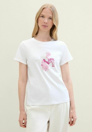 TOM TAILOR T-shirt print - whisper white