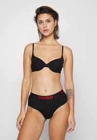 HUGO UNDERWIRE BRA SPORTY LOGO - Podprsenka s kosticemi - black