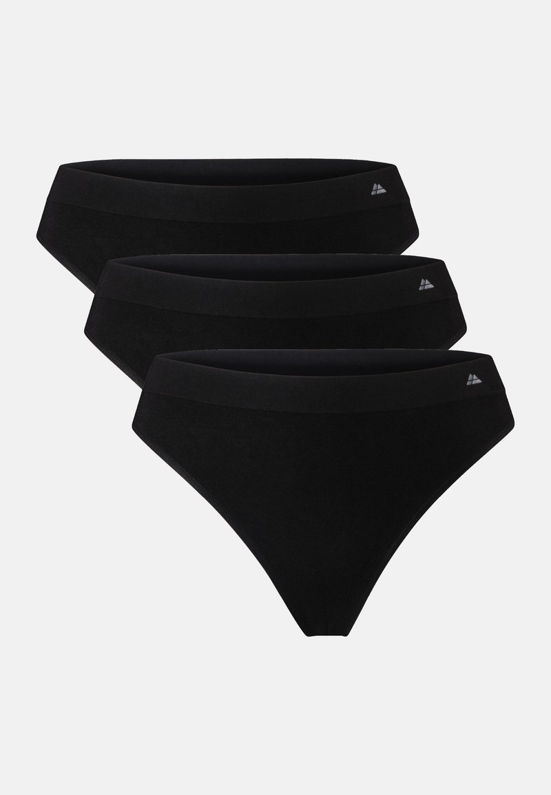 Danish Endurance 3 PACK ULTRA SOFT - Tanga - black/sort - Zalando.dk