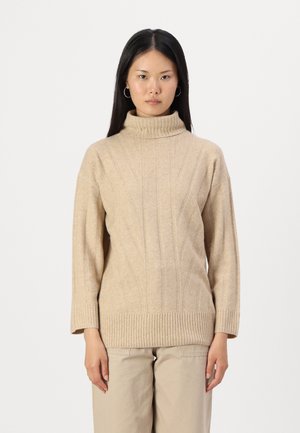 ONLJEANETT LIFE ROLL NECK - Džemperis - humus