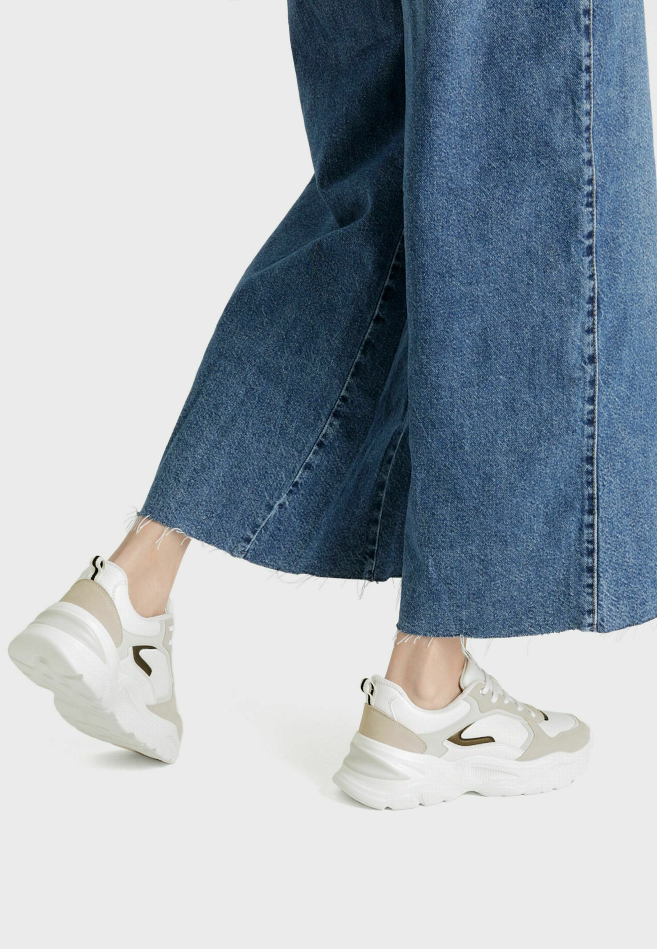 Bershka Sneakers laag - multi-coloured/crème - Zalando.nl