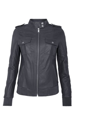 LEIRE - Giacca di pelle - black