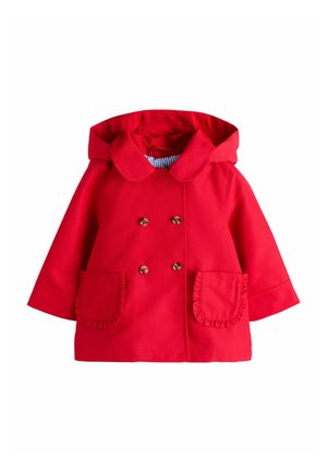 REGULAR FIT - SHOWER RESISTANT BUTTON FRONT - Short coat - red