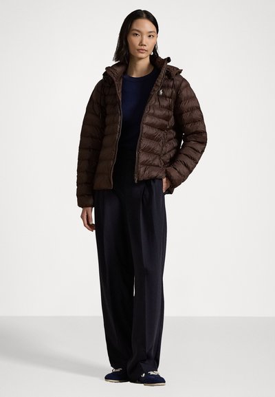 Polo Ralph Lauren WATER RESISTANT PACKABLE HOODED JACKET - Lengva striukė - nutmeg brown