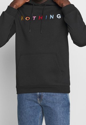 Felpa con cappuccio - black