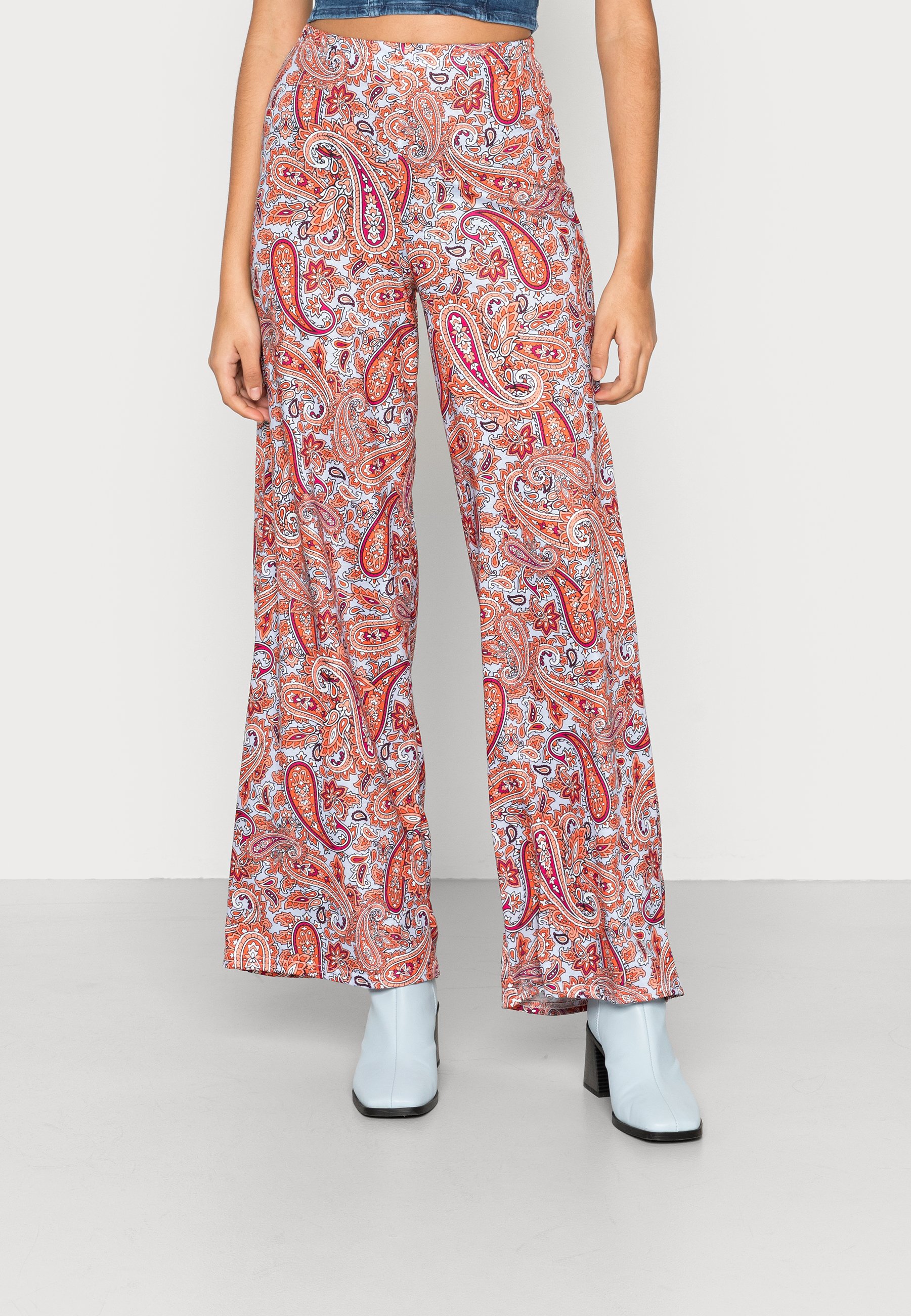 Missguided PAISLEY WIDE LEG TROUSER 