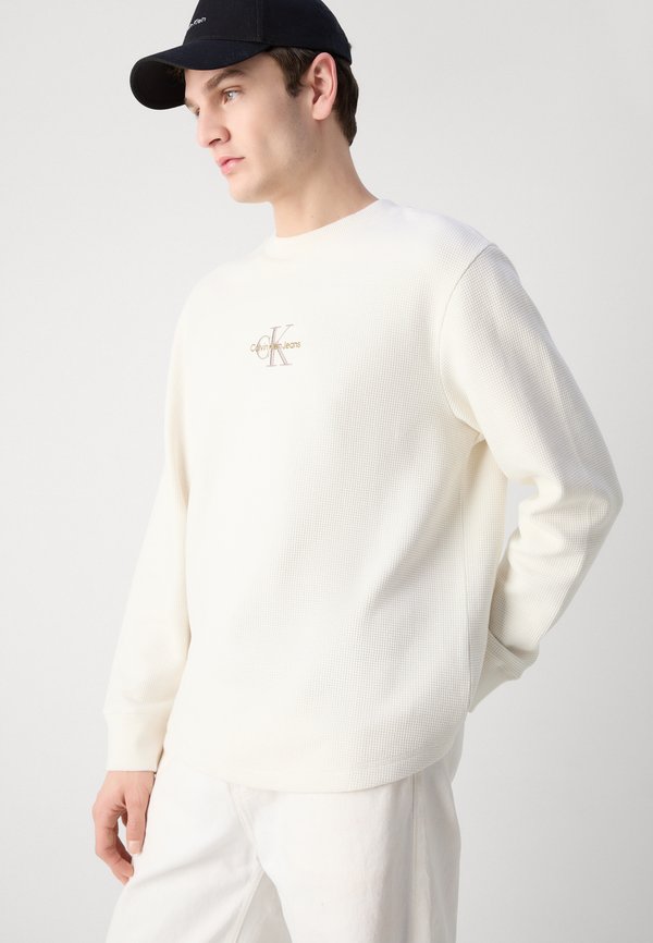 MONOLOGO TEE - Long sleeved top - ivory4