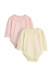 JoJo Maman Bébé BRODERIE COLLAR 2 PACK - REGULAR FIT - Body - cream