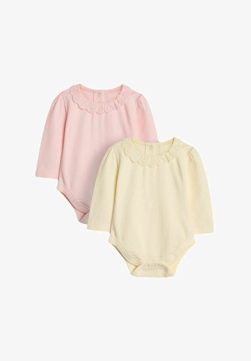 JoJo Maman Bébé BRODERIE COLLAR 2 PACK - REGULAR FIT - Body - cream