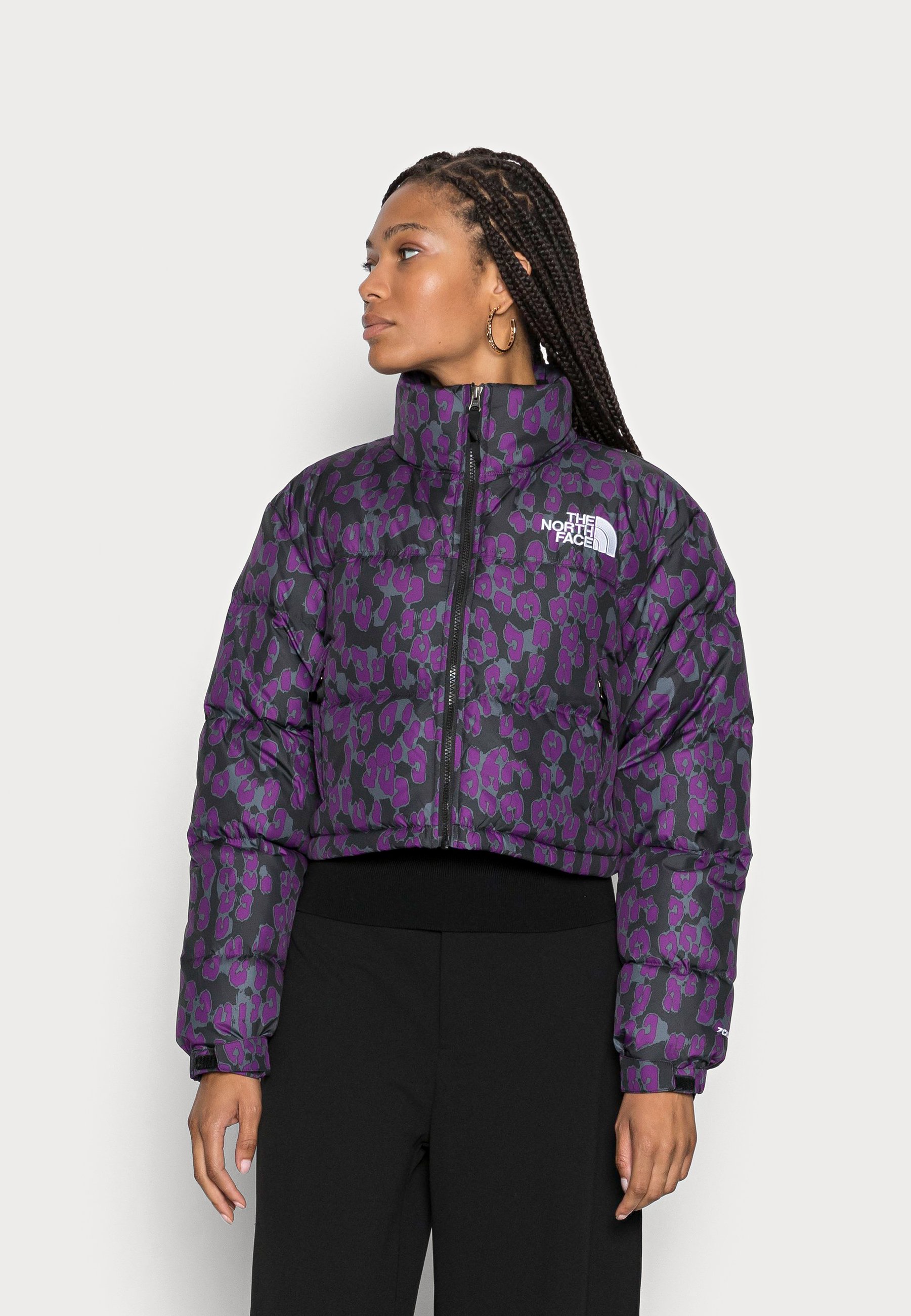 The North Face Printed Nuptse Short Jacket Daunenjacke Gravitypurple Pink Zalando Ch
