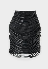 SLASHED HALTER - Top - black