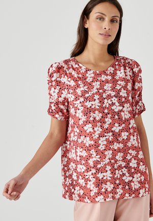 Damart MANCHES BOUFFANTES - Blouse - rose fleuri