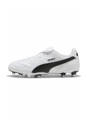 KING LIGA FG/AG - Scarpe da calcio per terreni duri - white- black