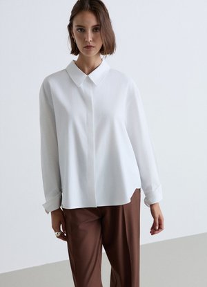 Calliope, CAMICIA TINTA UNITA - Hemdbluse - bianco ottico