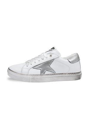 Sneakers laag - white silver