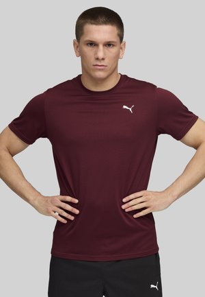 Puma TAD ESSENTIALS SOLID CAT - T-shirts basic - ruby shimmer