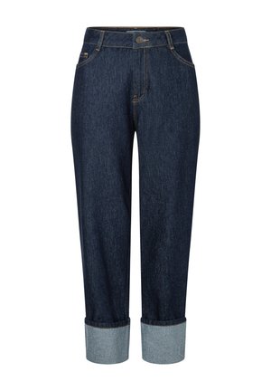 More & More, MORE & MORE VERKÜRZTE JEANS, BREITER AUFSCHLAG - Jean boyfriend - rinse wash denim